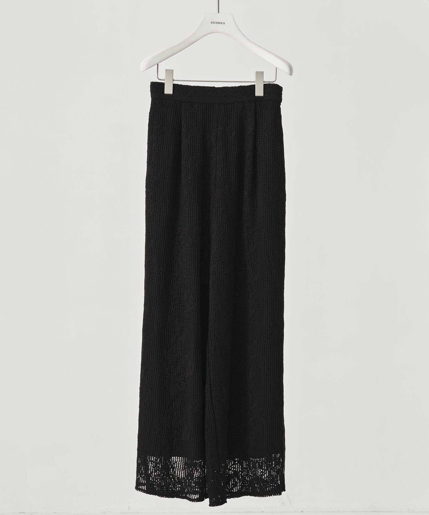 MESH DAMASK EMBROIDERY PANTS