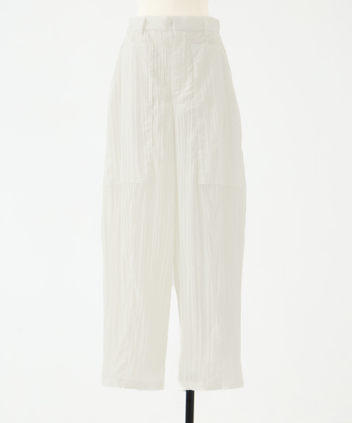 Sivi wrinkle barrel pants