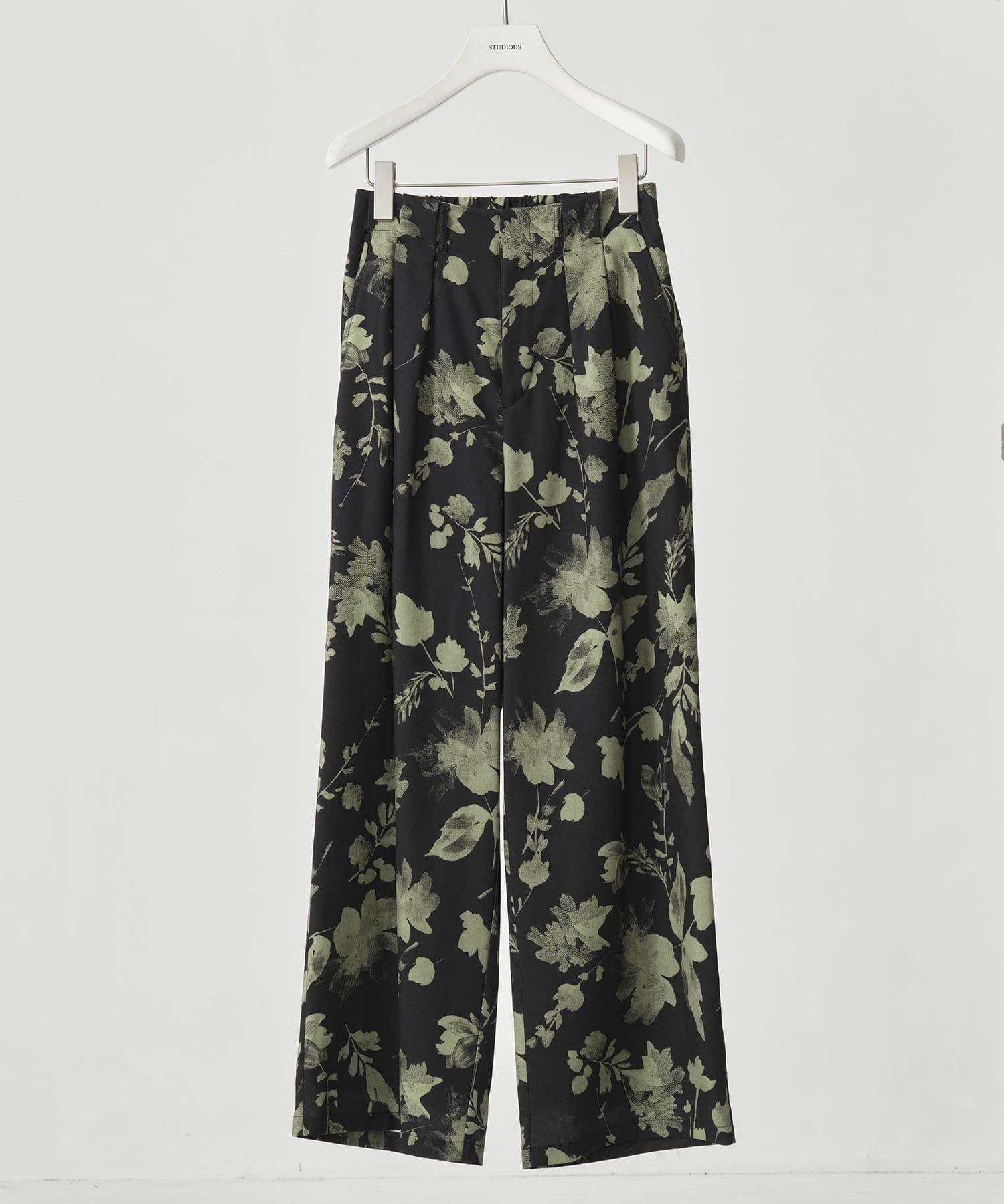 GRAINY FLOWER STRAIGHT PANTS