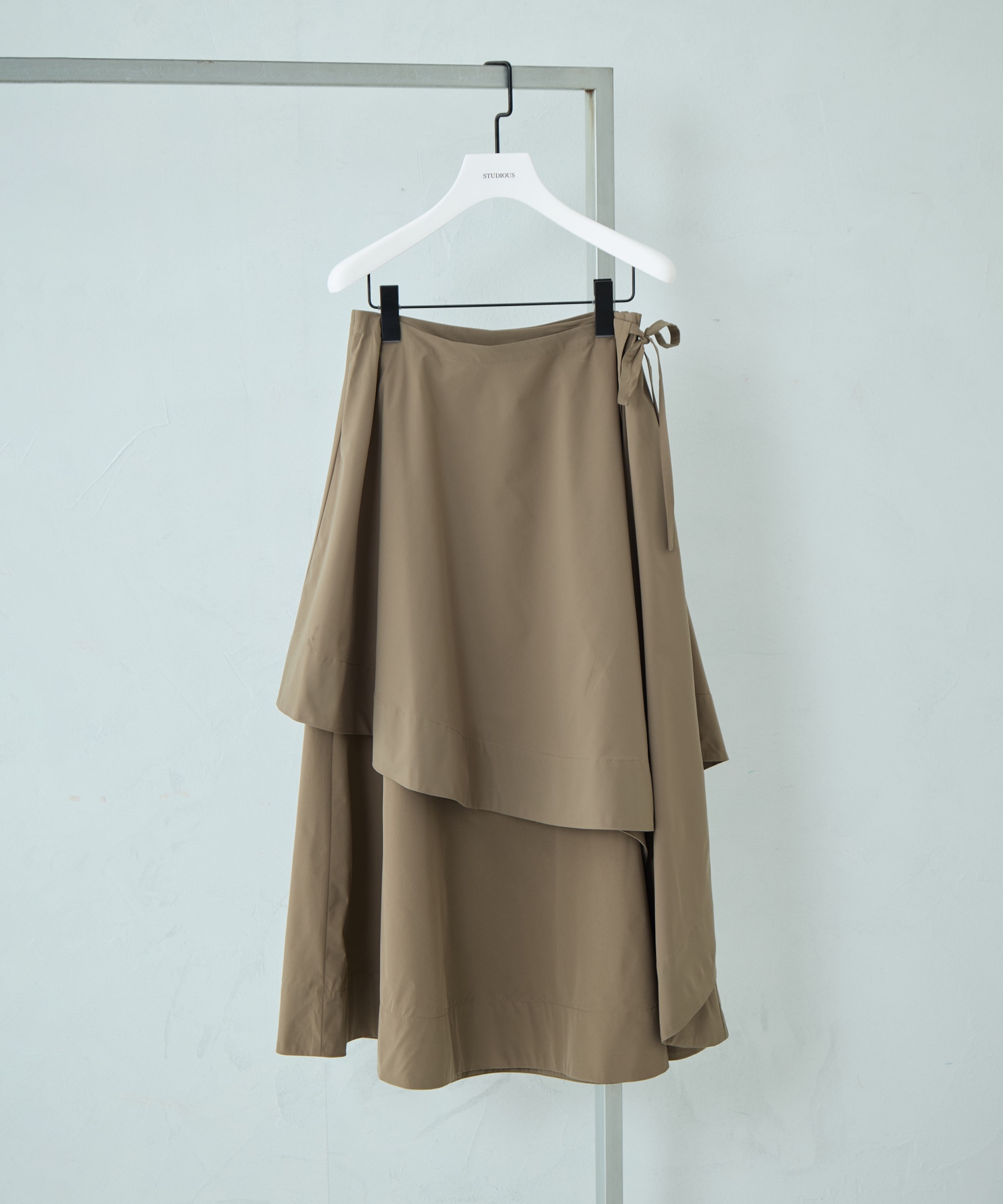 Asymmetry Wrap Layer Skirt