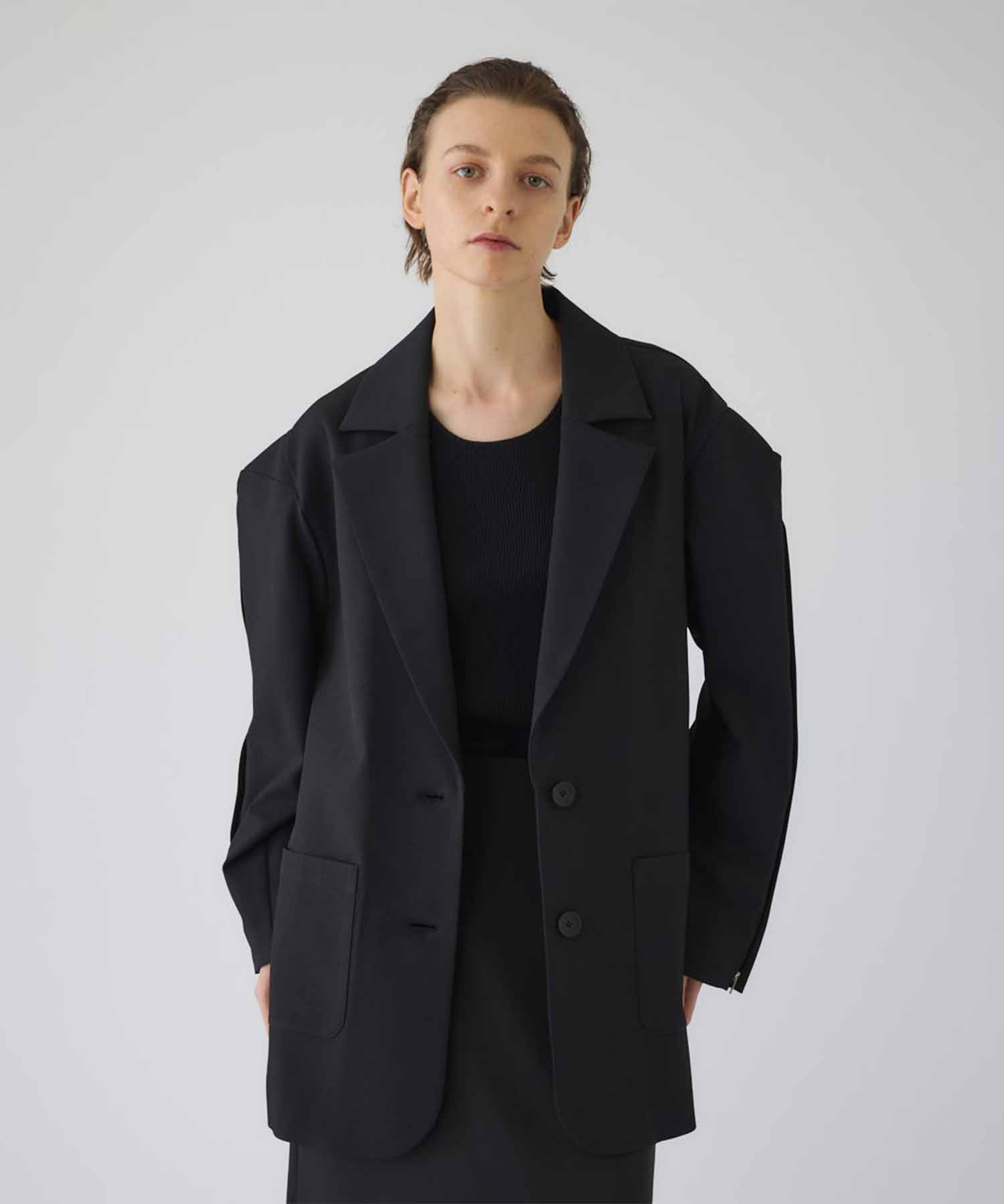 Open sleeve tailored JK