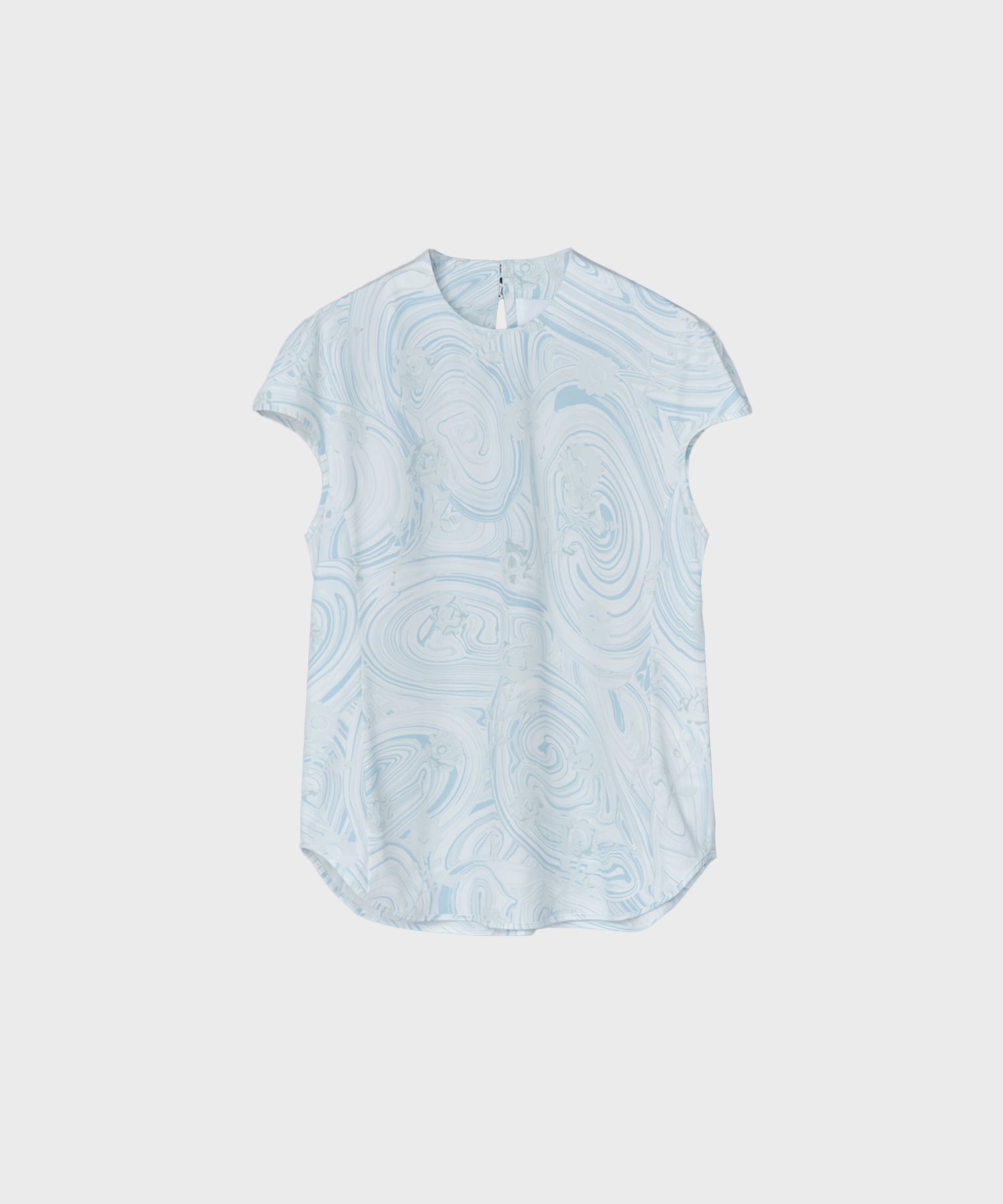 Marble Print Jersey Short Sleeve Top