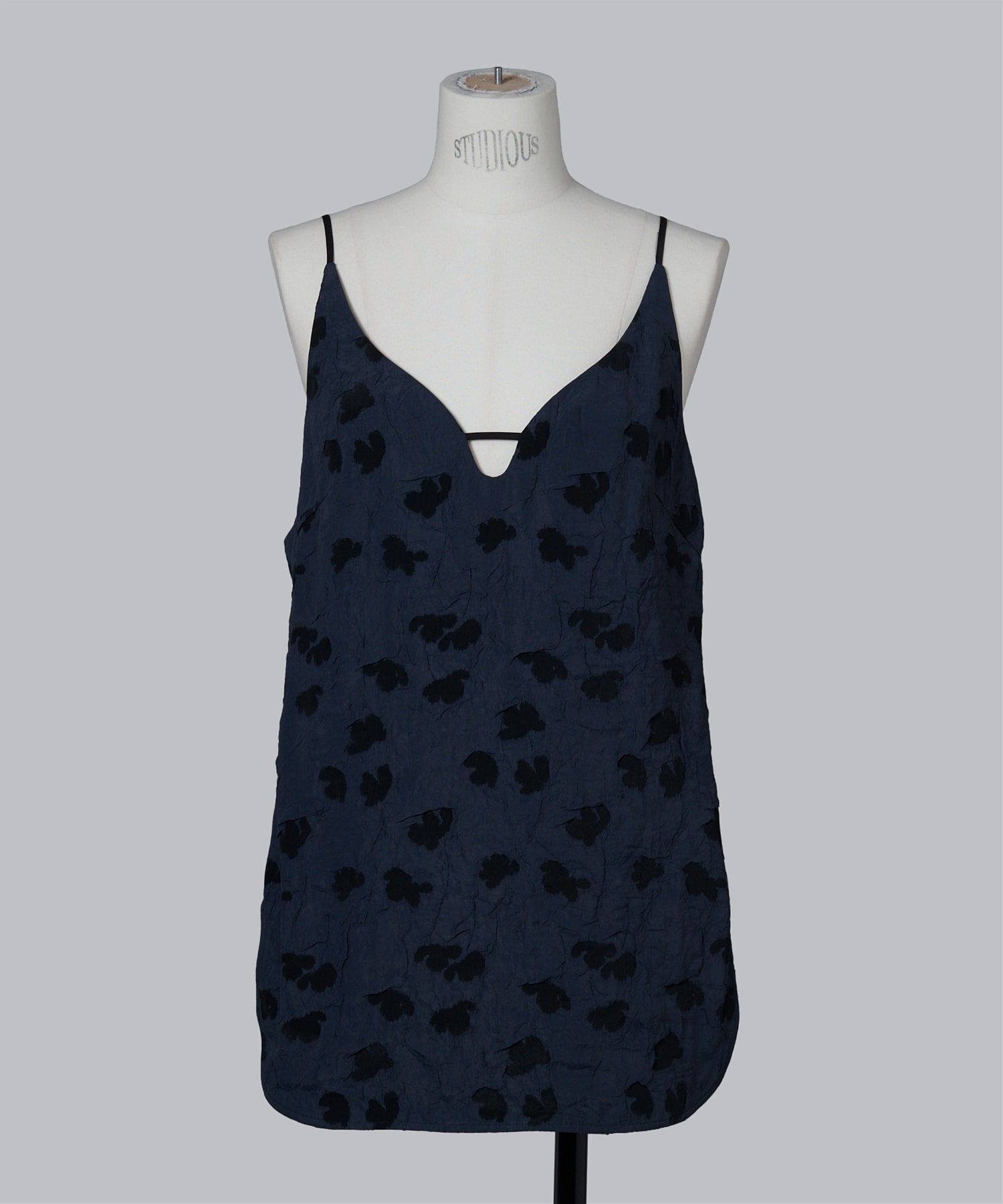 Double Layered Floral Jacquard Camisole