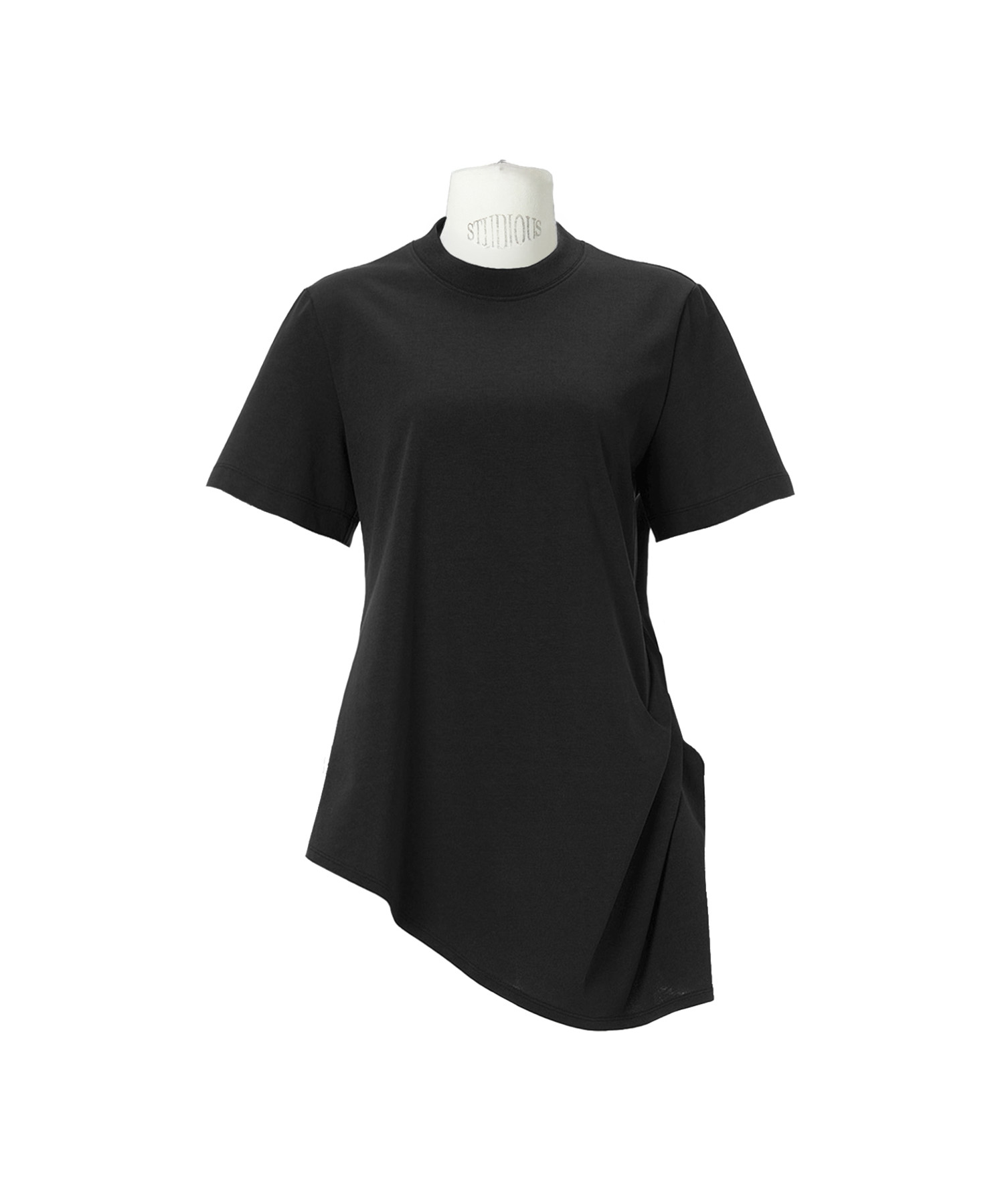 Cotton Jersey Asymmetric T-Shirt