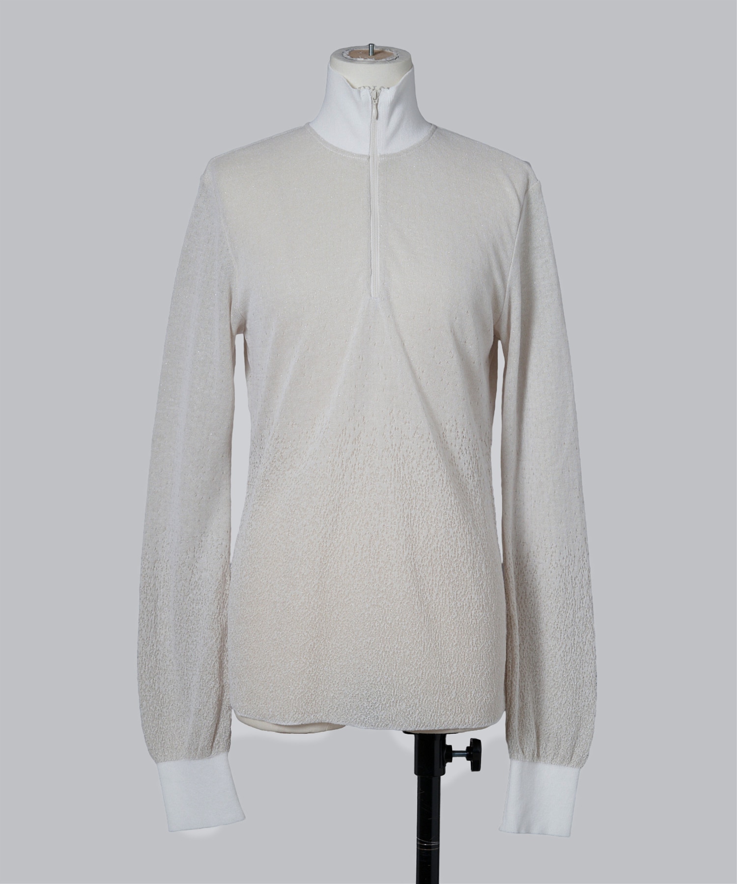 Half Zip Gradation Knit Top