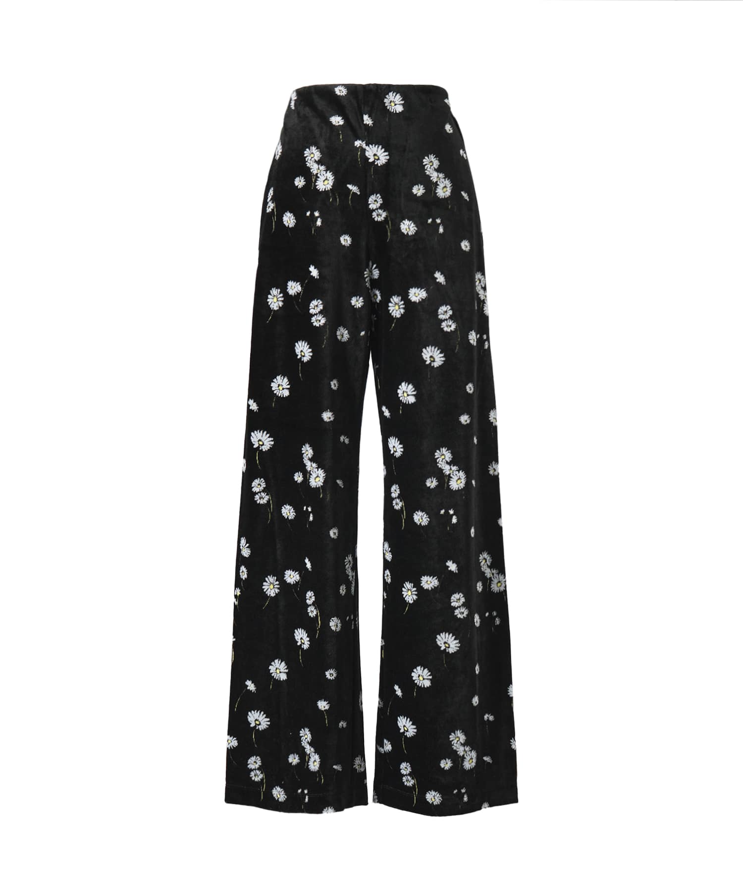Velour Jersey Floral Trousers