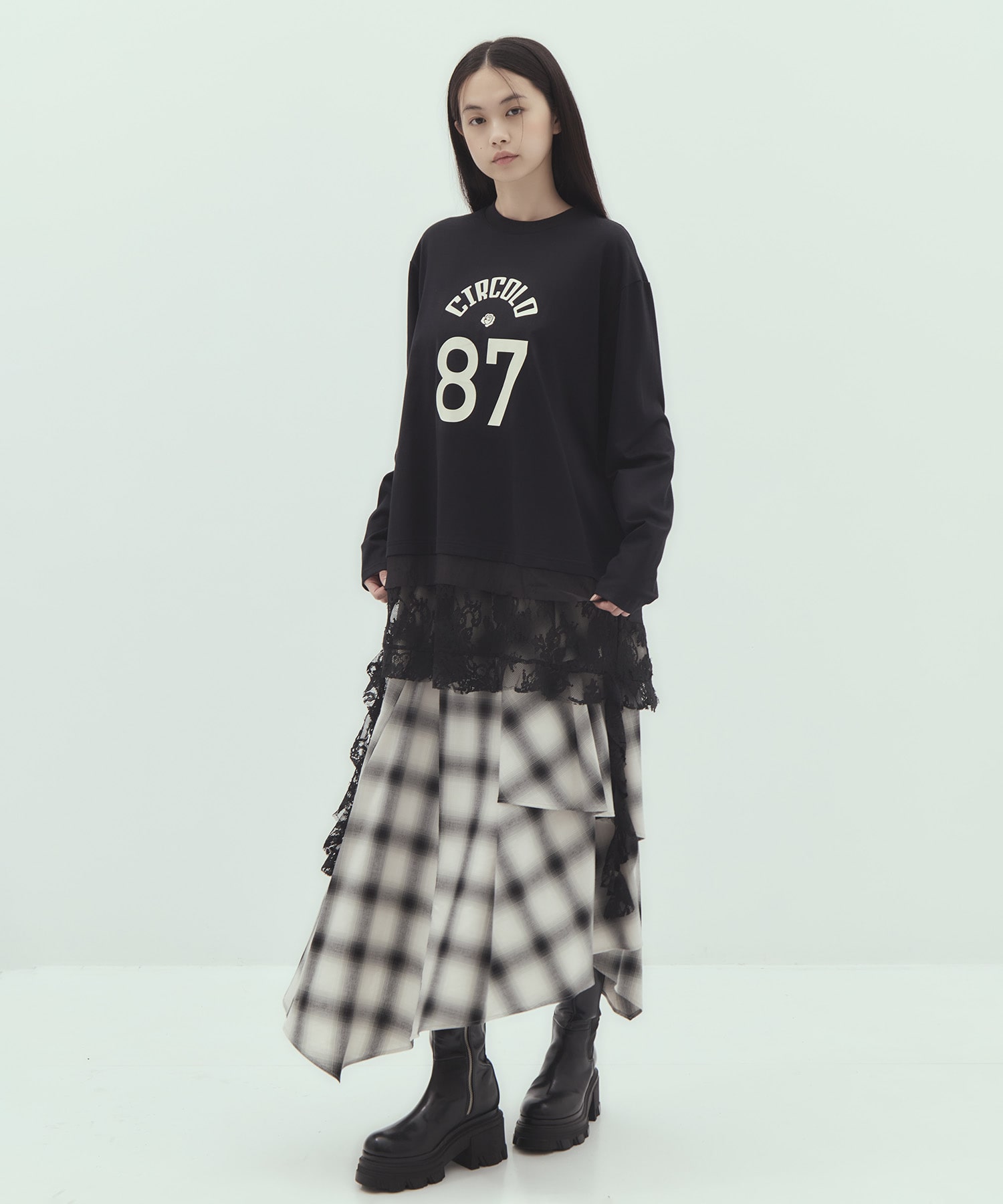Layered Flare Skirt