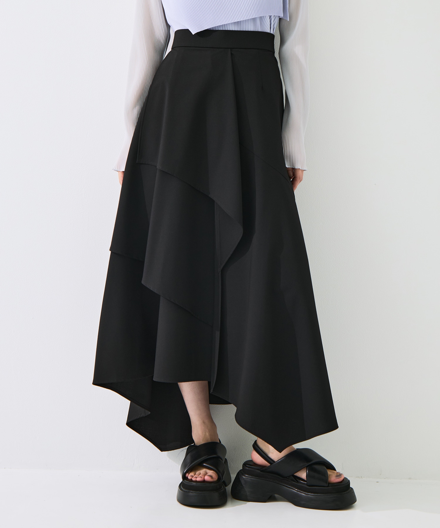 Layered Flare Skirt
