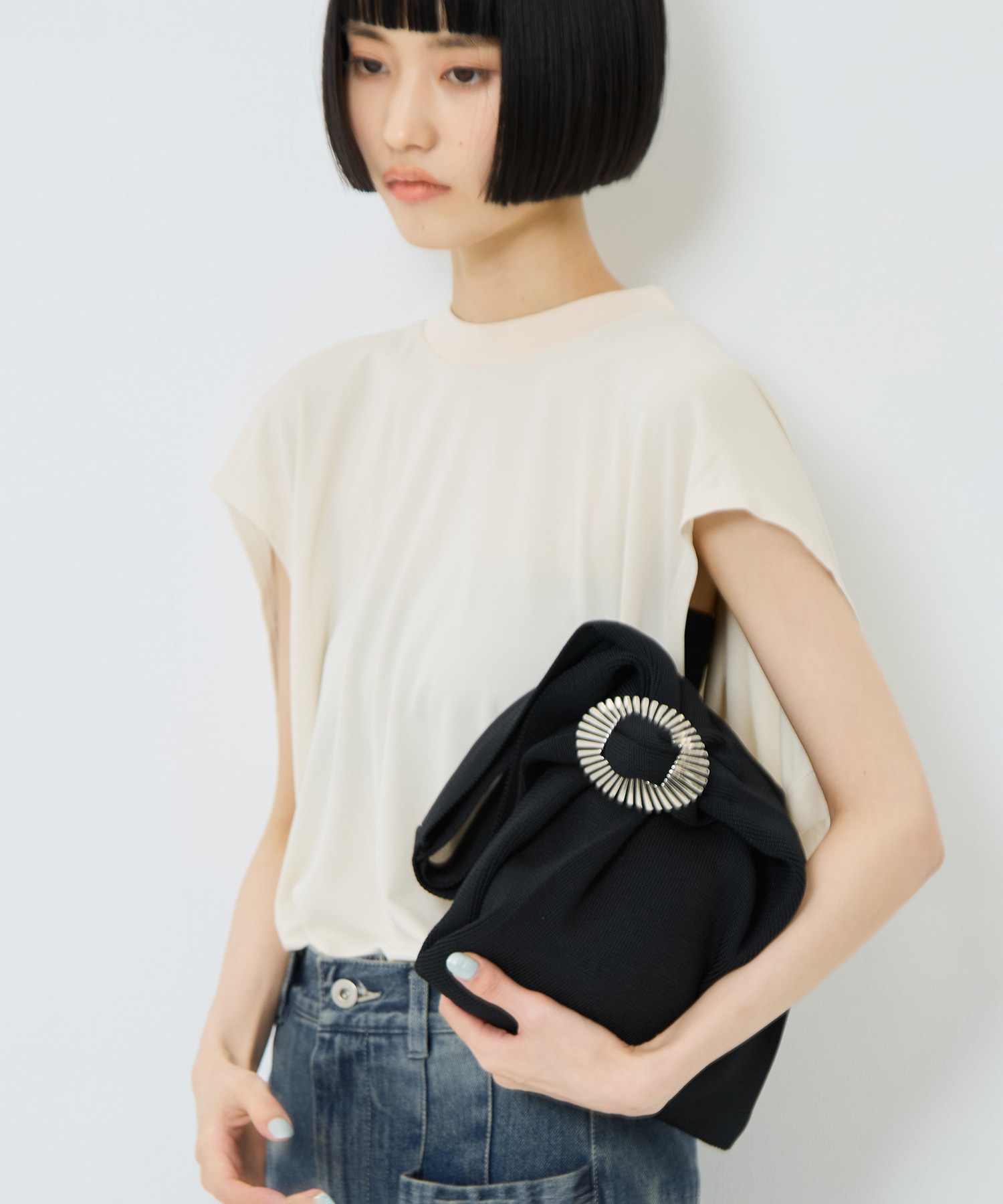 Concho knit bag